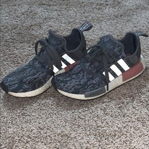 adidas digital camo nmd with pink accents